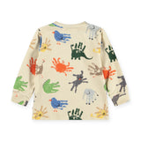 Molo Baby Eloy l/s Tee ~ Hand Animals