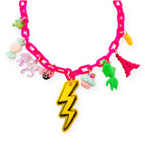 Sadie's Moon Charm-Tastic Charm Necklace ~ Lightening Bolt