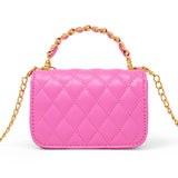 Tiny Treats Classic Link Chain Top Handle Handbag w/ Charms