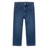 Mayoral Girls Crystal Embellished Denim Pants ~ Medium Wash