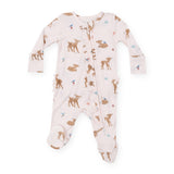 Angel Dear 2 Way Ruffle Zipper Footie ~ Soft Deer