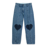 Stella McCartney Girls Jeans w/ Heart Patches 7-12 ~ Blue