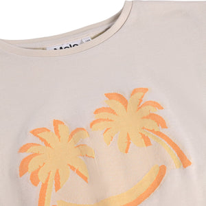 Molo Rassita Sleeveless Top w/ Fringe ~ Sun Palms