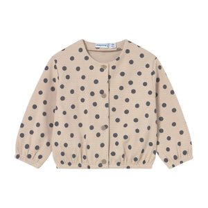 Mayoral Baby Girl Cardigan, l/s Tee & Leggings 3pc Set ~ Lead