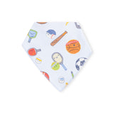 Angel Dear Bandana Bib ~  Sports Ball Friends Blue