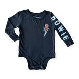 Rowdy Sprout Bowie Bolt l/s Onesie ~ Jet Black