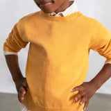 Mayoral Boys Basic Knit Crewneck Sweater ~ Peach
