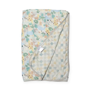 Loulou Lollipop Muslin Quilt Blanket ~ Animal Puzzle