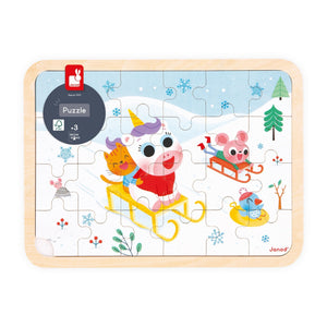 Janod Mountain Spot-The-Difference Wooden Puzzle