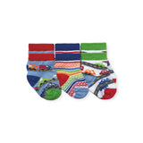 Jefferies Socks Baby Colorful Vehicles Crew Socks 3pk ~ Speedy