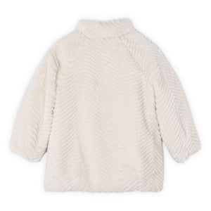 Mayoral Girls Faux Fur Coat ~ Sand