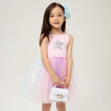 Petite Hailey Rylee Tutu Dress ~ Purple Multi