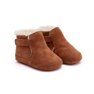Old Soles Apres Bub Fur Lined Bootie ~ Tan Suede