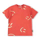 Molo Riley s/s T-shirt ~ Big Smiles Red