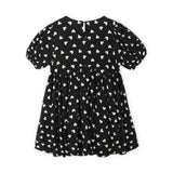 Rylee + Cru Baby Rose Dress ~ Hearts/Black