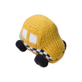 Estella Knit Baby Rattle ~ Taxi Cab