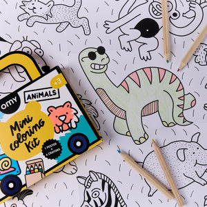 Omy Mini Pocket Coloring Book ~ Animals