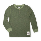 Appaman Boys Craftsman Thermal Henley ~ Dark Olive