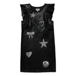 MIA New York Icon Flutter Dress ~ Black