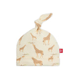 Magnetic Me Organic Cotton Knotted Hat ~ Jolie Giraffe Cream