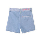 Billieblush Denim Shorts w/ Pleats 7-12 ~ Double Stone & Bleach