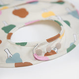 7am Waterproof Bib ~ Trees Beige