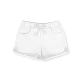 Mayoral Baby Girl Shorts w/ Scallop Detail ~ White