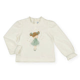 Mayoral Baby Girl l/s Shirt & Tulle Skirt Set ~ Nude/Jade