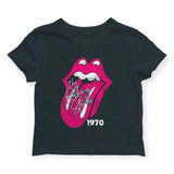 Rowdy Sprout Girls Rolling Stone 1970 s/s Fitted Tee ~ Black Sands