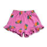 Bobo Choses Girls Tangerine Tank Top & Ruffled Shorts Set ~ Purple