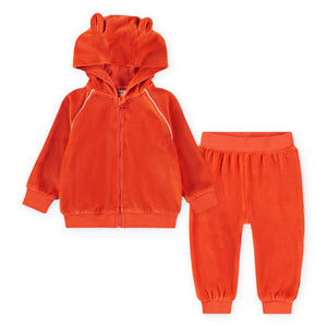 Molo Baby Dorothy Velour Zip Hoodie & Shona Sweatpants Set ~ Rising Sun