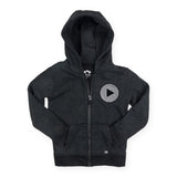 Appaman Boys Strivers Zip Hoodie ~ Washed Black