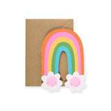 Mifkins Birthday Card ~ Rainbow Blossom