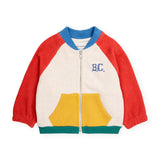 Bobo Choses Baby B.C. Color Block Zip Sweatshirt & Vintage Terry Harem Pants Set ~ Red Multi