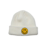 Petite Hailey Yellow Smiley Beanie