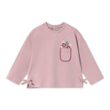 Mayoral Baby Girl Embroidered l/s T-Shirt & Floral Print Leggings Set ~ Mauve