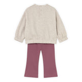 Mayoral Baby Girl Embroidered Sweatshirt & Flare Leggings Set ~ Rose