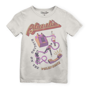 Junk Food Kids Blondie Hanging On The Telephone Tee ~ Vintage White