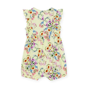 Molo Baby Felicia Short Romper ~ Flower Love