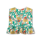 Bobo Choses Baby Color Herbalist Woven Blouse & Ruffled Shorts Set ~ Multi