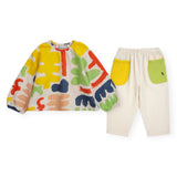 Bobo Choses Baby Sweatshirt & Woven Pants Set ~ Carnival