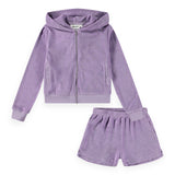 Molo Milla Zip Hoodie & Angel Shorts Set 7-12 ~ Violaceous