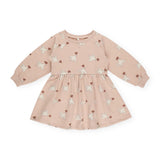 Rylee + Cru Baby Raglan Dress ~ Doves/Rose