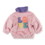 Oh Baby! Love Hearts Pockets Faux Fur Jacket ~ Cotton Candy