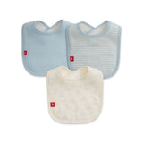 Magnetic Me Cotton Bib 3 Pack ~ Tiny Tide Blue