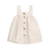 Play Up Baby Ruffle Collar Onesie & Corduroy Dress Set ~ Pale Pink/Ecru