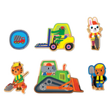 Mudpuppy Construction Site 25pc Floor Puzzle