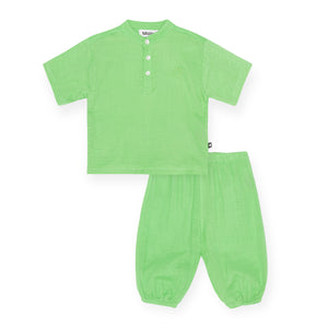 Molo Baby Ever Shirt & Sun Pants Set ~ Grass Green