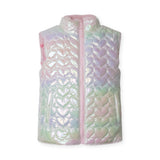 Appaman Girls Reversible Puffer Vest ~ Heart Cloud