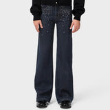 Molo Asta Denim Pants 7-12 ~ Rhinestone Raw